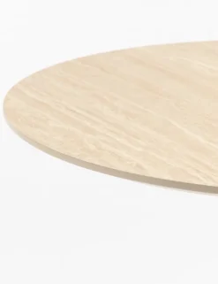 COCOmaison, Brest bistrotafel Travertine D80cm - zwart