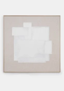 COCOmaison, Chloe schilderij 120x120cm - Crème