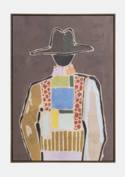 COCOmaison, Cowboy schilderij 70x100cm - Multikleur