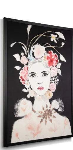 COCOmaison, Dior Flower schilderij 120x180cm - Multikleur