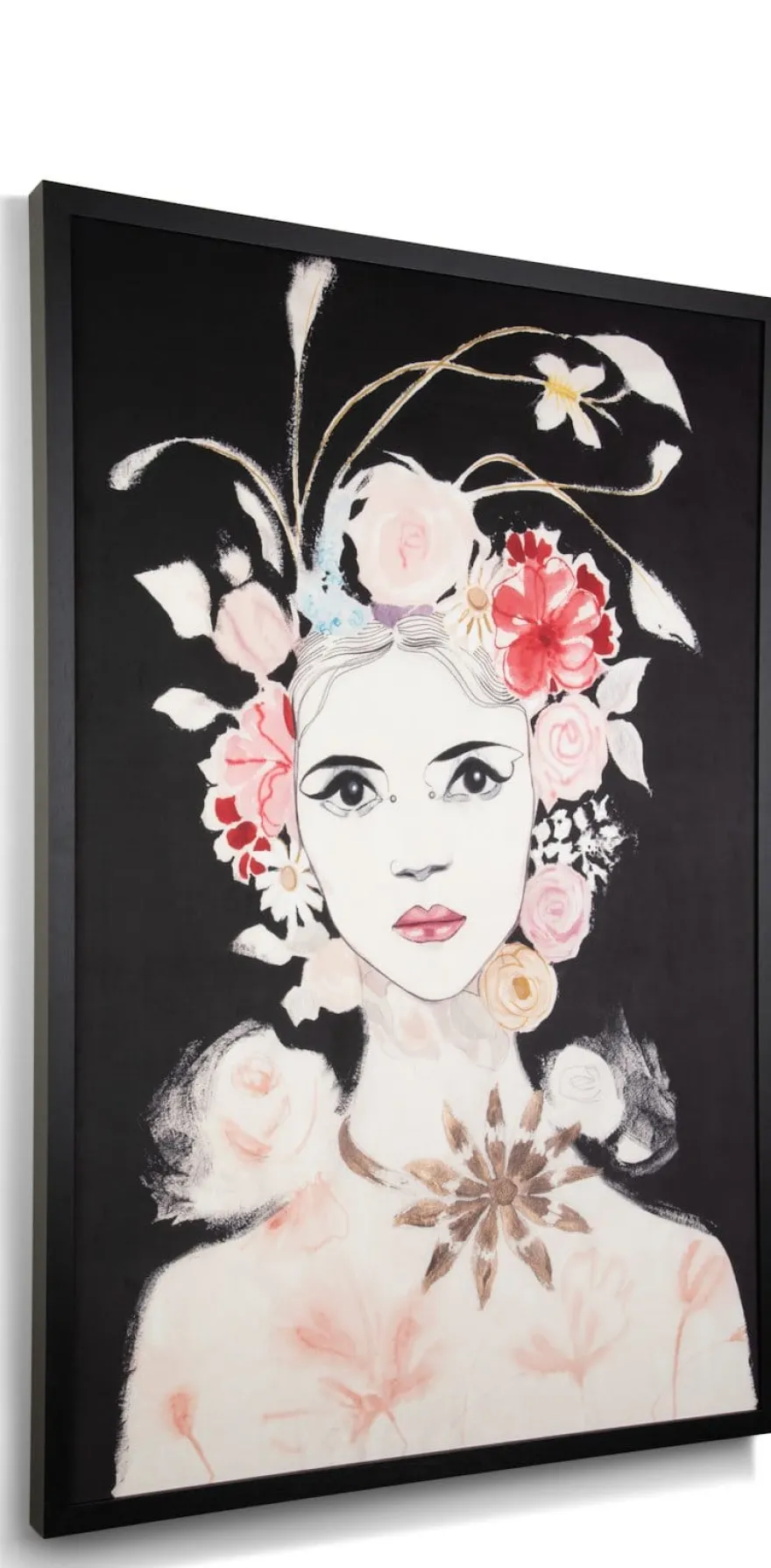 COCOmaison, Dior Flower schilderij 120x180cm - Multikleur