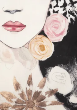 COCOmaison, Dior Flower schilderij 120x180cm - Multikleur