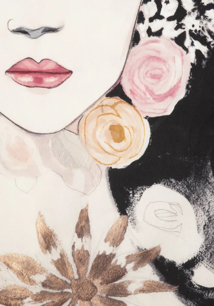 COCOmaison, Dior Flower schilderij 120x180cm - Multikleur