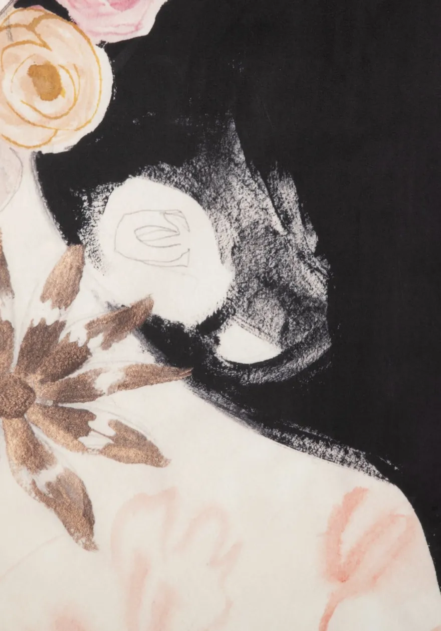 COCOmaison, Dior Flower schilderij 120x180cm - Multikleur