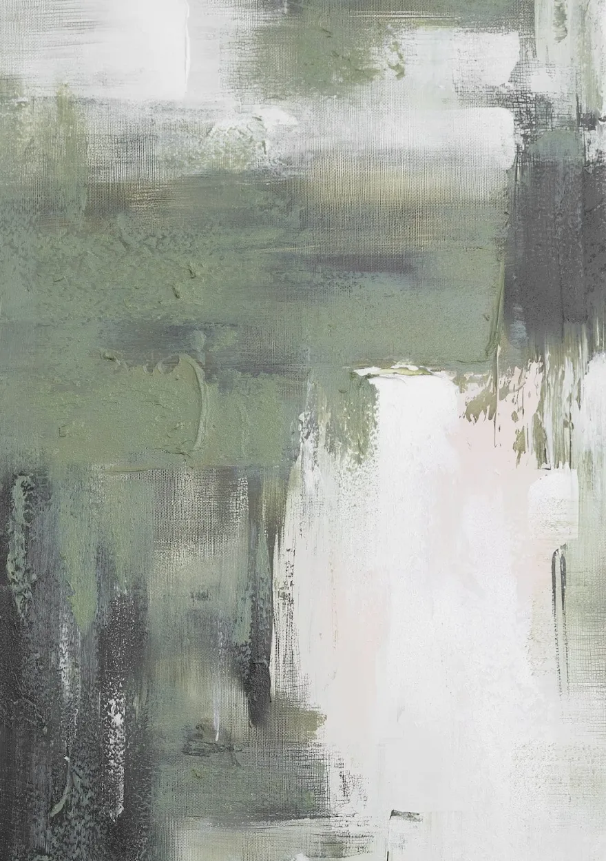 COCOmaison, Eef schilderij 90x140cm - Groen
