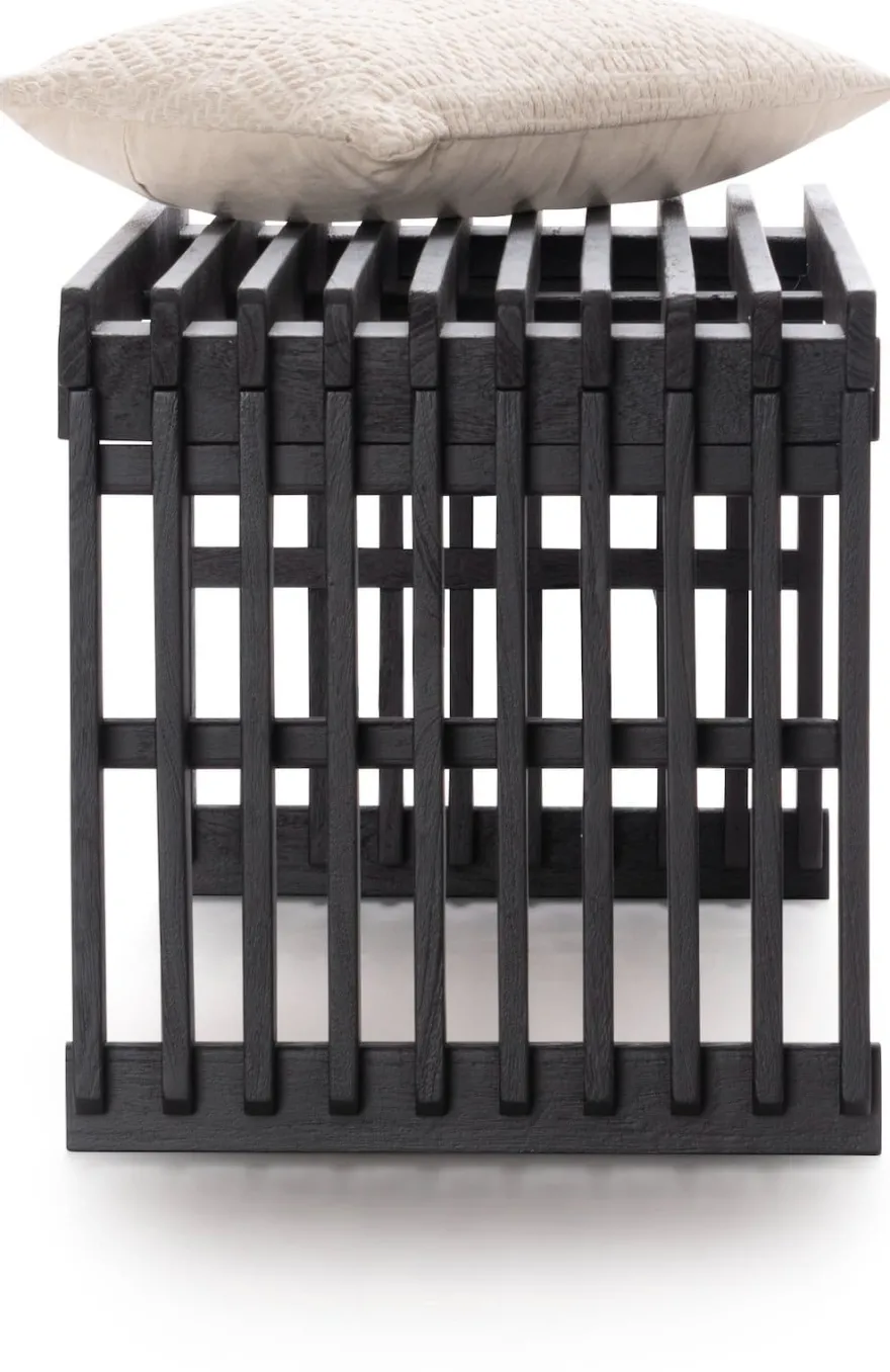COCOmaison, Lino bankje 96cm - Bruin
