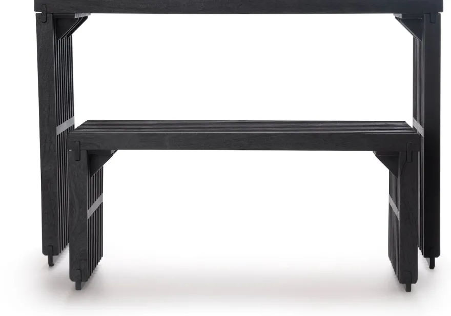 COCOmaison, Lino bankje 96cm - Bruin