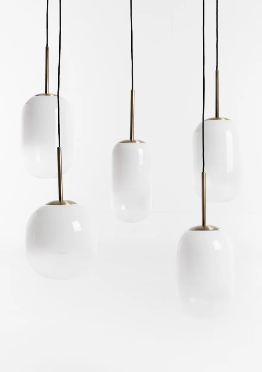 COCOmaison, Milky hanglamp 5*E27 - Wit