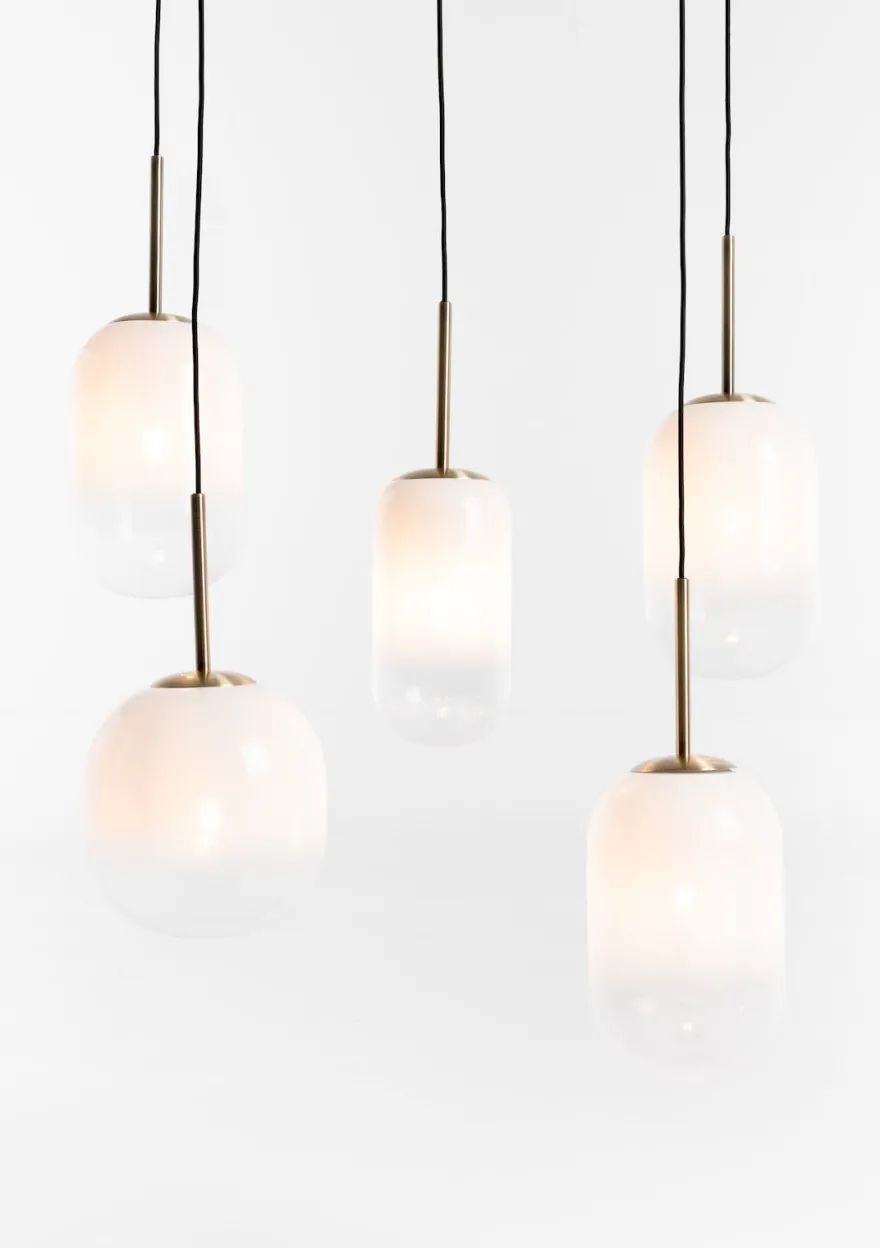 COCOmaison, Milky hanglamp 5*E27 - Wit