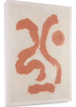 COCOmaison, Organic Abstract set van 2 schilderijen 70x100cm - Oranje