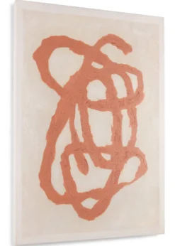 COCOmaison, Organic Abstract set van 2 schilderijen 70x100cm - Oranje
