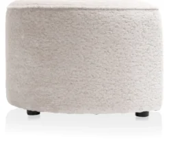 COCOmaison, Roan poef maan H44cm - Creme