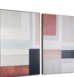 COCOmaison, Tijn schilderij 90x140cm - Multikleur