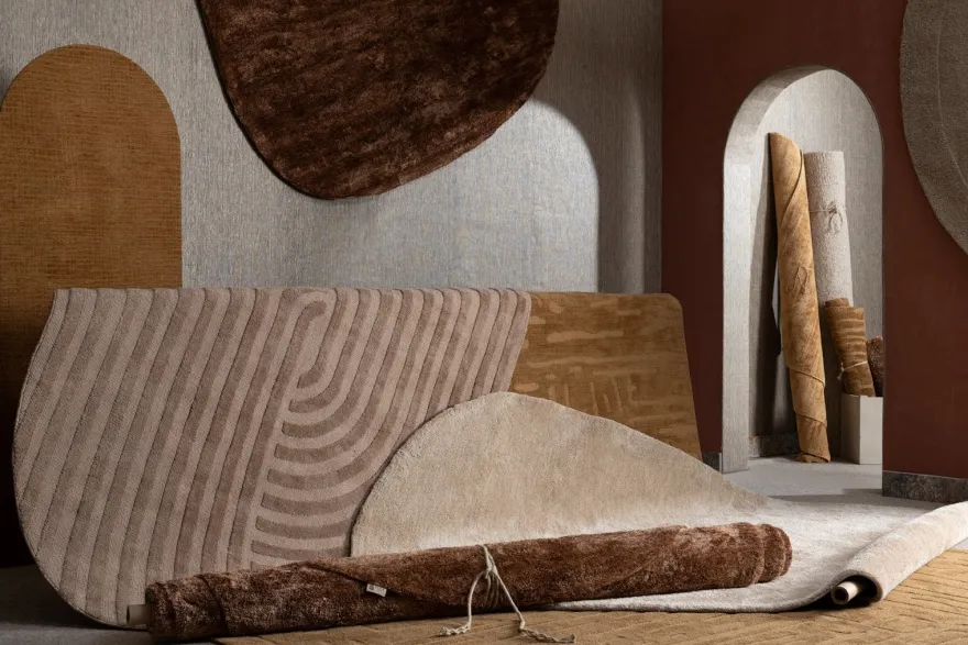 COCOmaison, Timeless Arch karpet 300x400cm - Groen