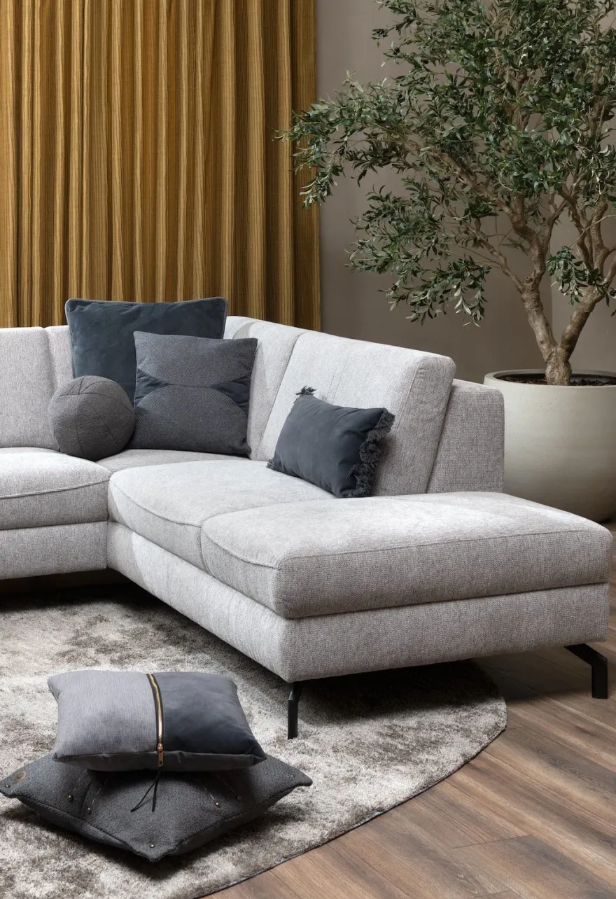 COCOmaison, Timeless - Sofia kussen 45x45cm - Antraciet
