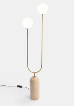 COCOmaison, Tobie vloerlamp 2*G9 - Goud