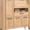 Delmonte, highboard 130 cm - 4-deuren + 1-lade + 1-klep + 1-niche (LED + dimmer)