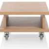 Delmonte, hoektafel 60 x 60 cm + 1-niche (+ wielen)