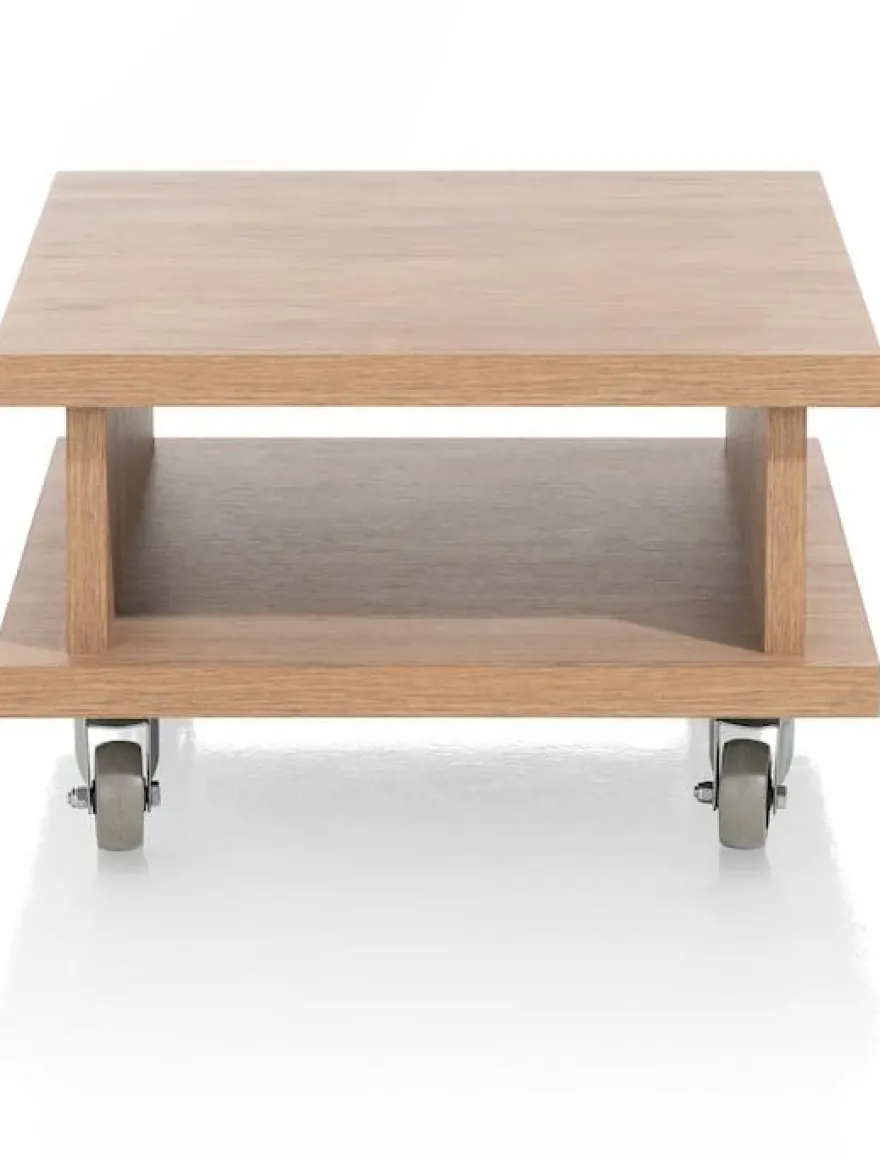 Delmonte, hoektafel 60 x 60 cm + 1-niche (+ wielen)