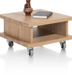 Delmonte, hoektafel 60 x 60 cm + 1-niche (+ wielen)