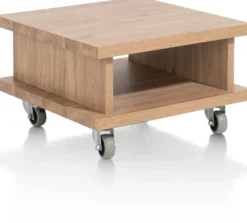 Delmonte, hoektafel 60 x 60 cm + 1-niche (+ wielen)