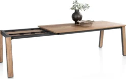Delmonte, uitschuiftafel 200 (+ 80) x 100 cm