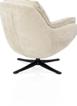 Densa, draaifauteuil - stof Valencia - Koraal