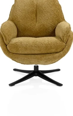 Densa, draaifauteuil - stof Valencia - Koraal