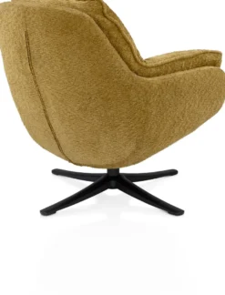 Densa, draaifauteuil - stof Valencia - Koraal