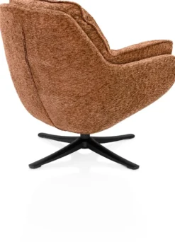 Densa, draaifauteuil - stof Valencia - Koraal