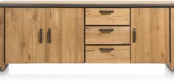Farmland, dressoir 210 cm - 3-deuren + 3-laden