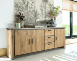 Farmland, dressoir 240 cm - 3-deuren + 3-Laden