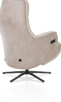 Felino, relaxfauteuil - incl. accu - stofcombinatie Livigno/Oregon