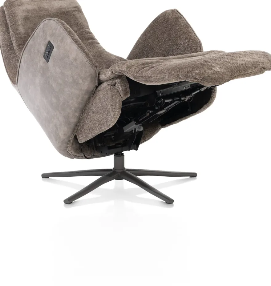 Felino, relaxfauteuil - incl. accu - stofcombinatie Livigno/Oregon