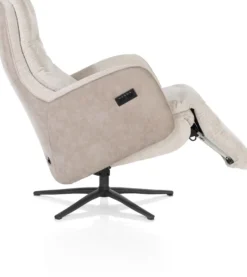Felino, relaxfauteuil 2-motoren - manuele hoofdsteun - graphiet poot