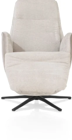 Felino, relaxfauteuil 2-motoren - manuele hoofdsteun - graphiet poot