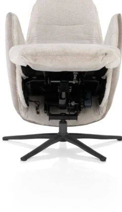 Felino, relaxfauteuil 2-motoren - manuele hoofdsteun - graphiet poot