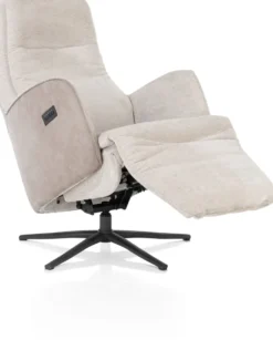 Felino, relaxfauteuil 2-motoren - manuele hoofdsteun - graphiet poot