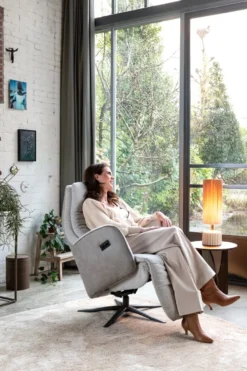 Felino, relaxfauteuil - stofcombinatie Livigno/Oregon