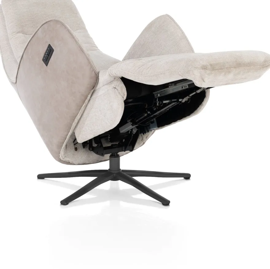 Felino, relaxfauteuil - stofcombinatie Livigno/Oregon