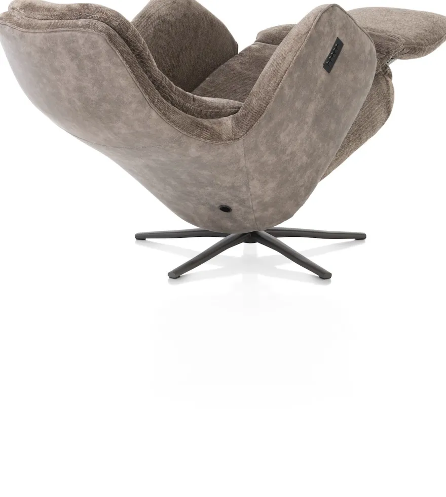Felino, relaxfauteuil - stofcombinatie Livigno/Oregon