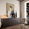 Gijon, dressoir 200 cm - 2-deuren + 2-laden met plint
