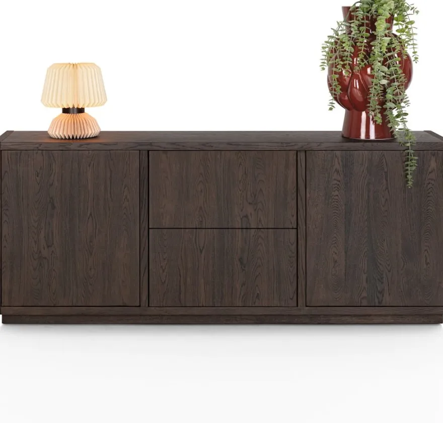 Gijon, dressoir 200 cm - 2-deuren + 2-laden met plint