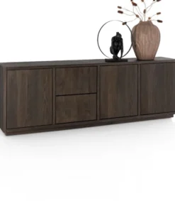 Gijon, dressoir 240 cm - 3-deuren + 2-laden met plint