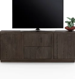 Gijon, tv-dressoir 180 cm - 2-deuren + 2-laden met plint