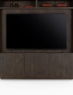 Gijon, tv-kast met opzet 200 cm - 2-deuren + 2-laden + 2-niches met plint