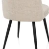 Hester, Eetkamerstoel 4 poten, stof - beige