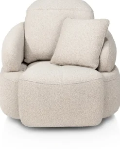 Hollywood, homecinema draaifauteuil - incl. accu - stof Cloudy - Olijf
