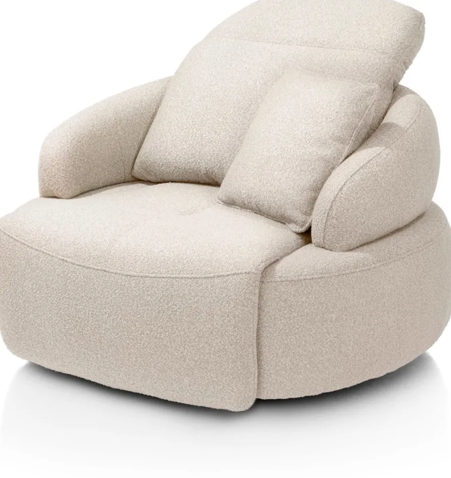 Hollywood, homecinema draaifauteuil XL - stof Cloudy - beige