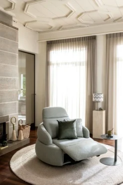 Hollywood, homecinema draaifauteuil XL - stof Cloudy - beige
